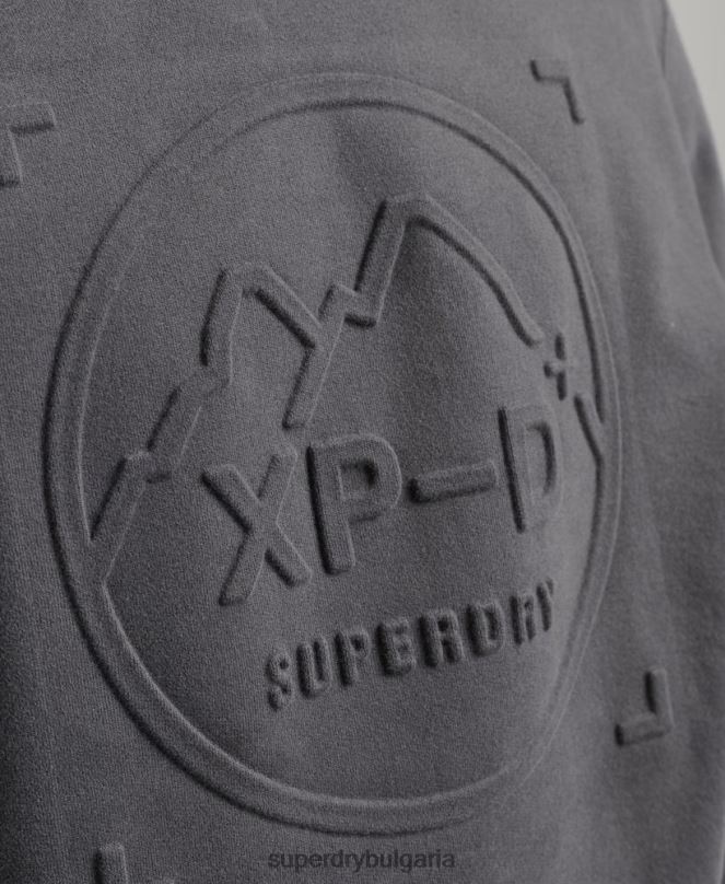 Superdry облекло N00H5000 тъмно сив мъже експедиционен свободен суичър за екипажа