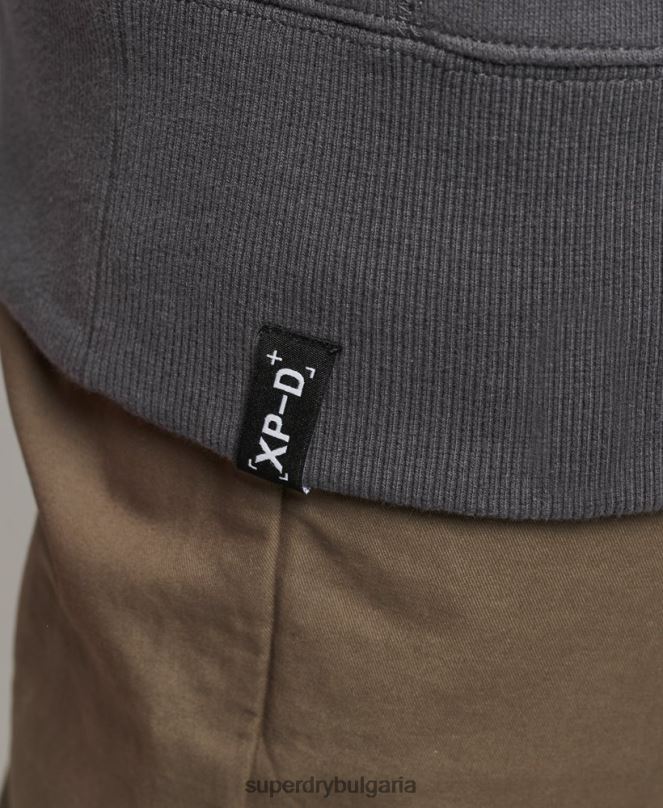 Superdry облекло N00H5000 тъмно сив мъже експедиционен свободен суичър за екипажа