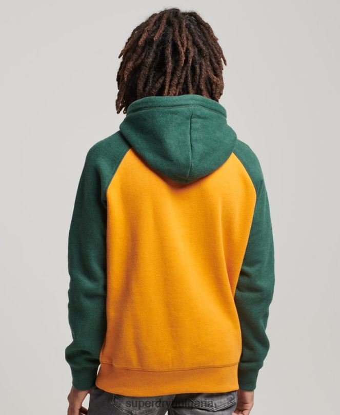 Superdry облекло N00H501 злато мъже superbam реглан качулка