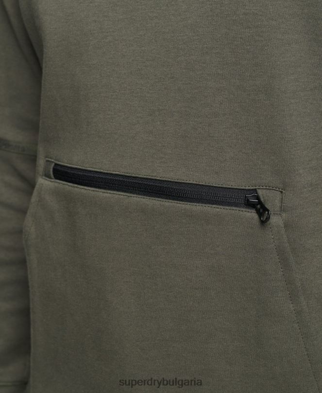 Superdry облекло N00H5021 каки мъже технологична качулка