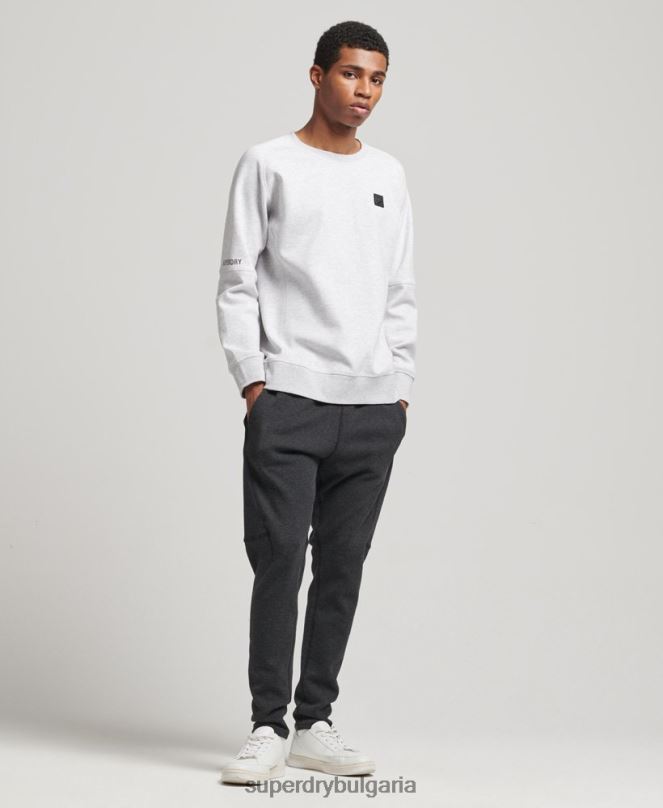 Superdry облекло N00H5025 сиво мъже суитшърт на технически екип