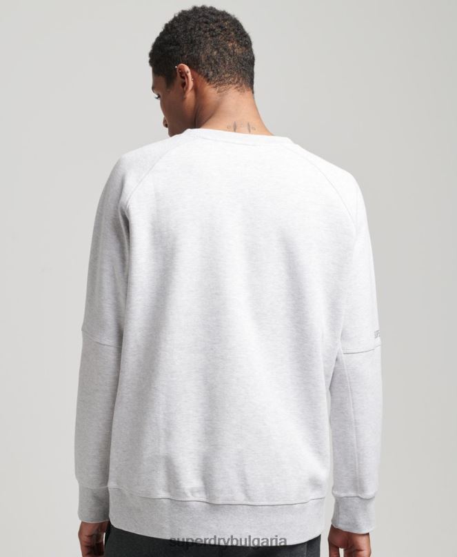 Superdry облекло N00H5025 сиво мъже суитшърт на технически екип