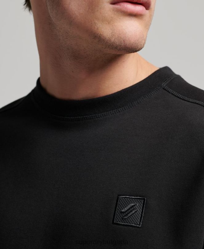 Superdry облекло N00H504 черен мъже суитшърт на технически екип