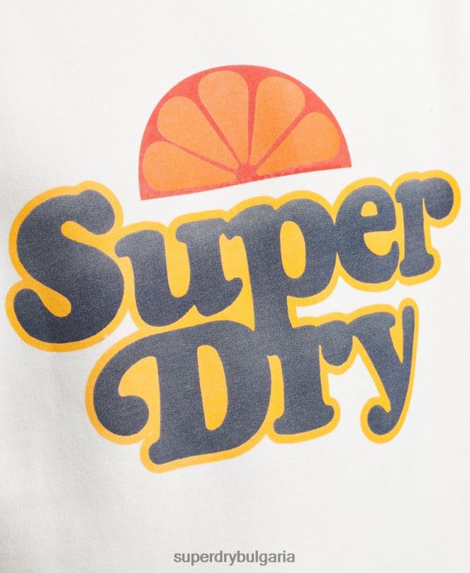 Superdry облекло N00H5051 сметана мъже суичър Cooper nostalgia crew