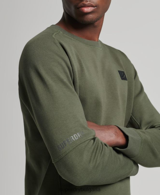 Superdry облекло N00H5065 каки мъже суитшърт на технически екип