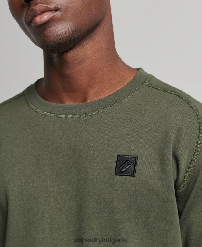 Superdry облекло N00H5065 каки мъже суитшърт на технически екип