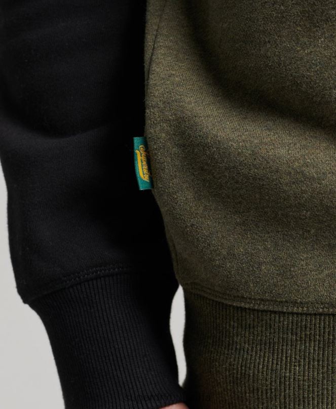 Superdry облекло N00H506 зелено мъже суитшърт на бейзболния екип