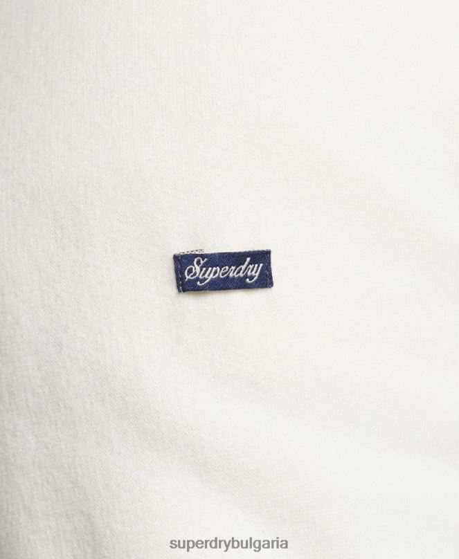 Superdry облекло N00H5141 сметана мъже графичен суичър с пощенска картичка за пътуване