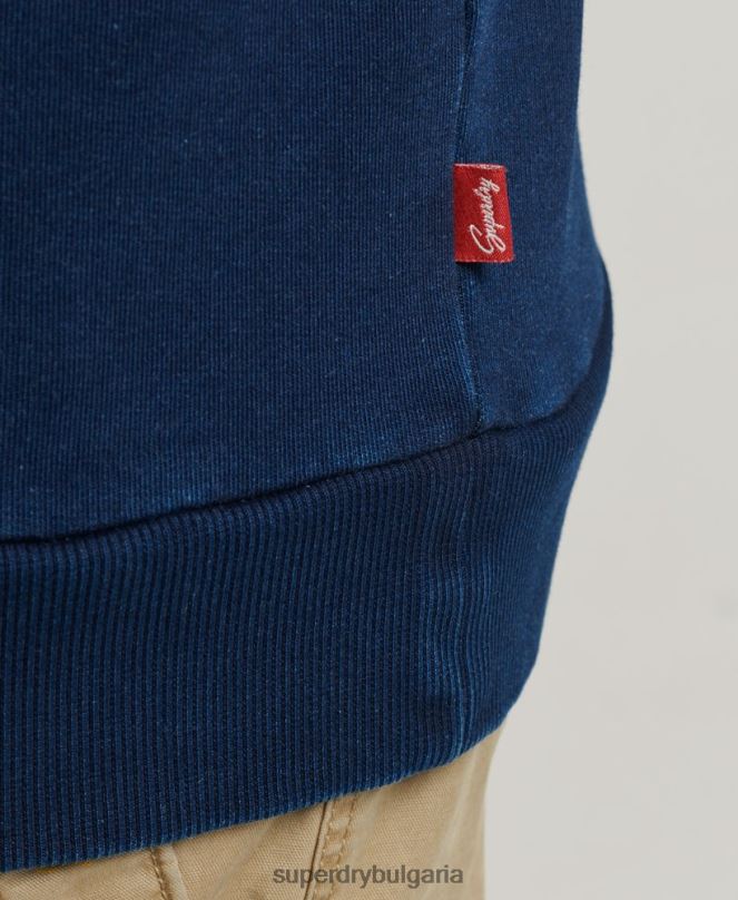 Superdry облекло N00H5157 тъмно синьо мъже стенен суичър crew