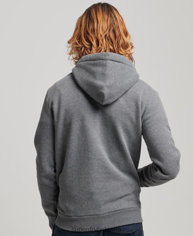 Superdry облекло N00H5158 сиво мъже стилизирана и изработена качулка