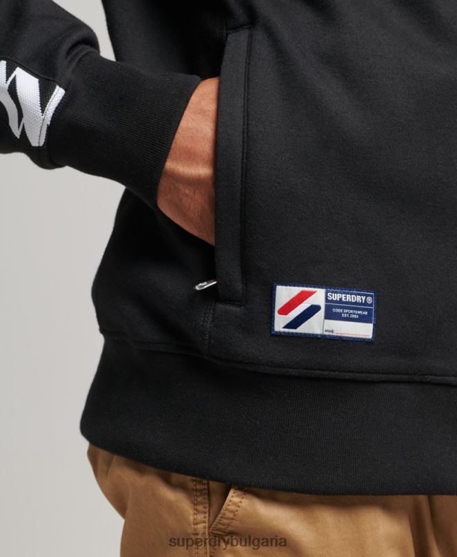 Superdry облекло N00H518 черен мъже горна част на лентата