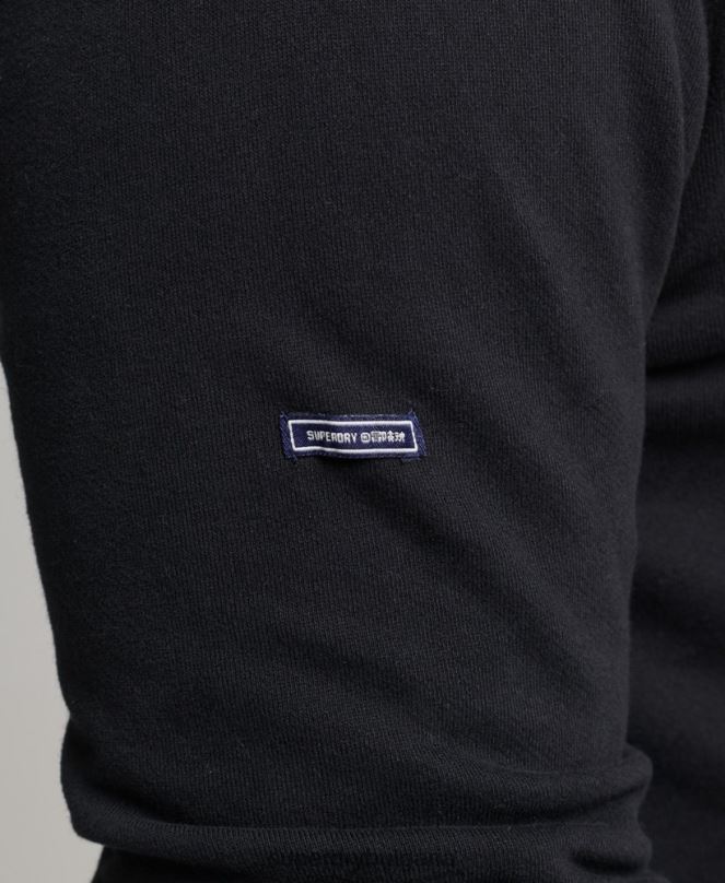 Superdry облекло N00H5223 черен мъже ретро лого наследство качулка