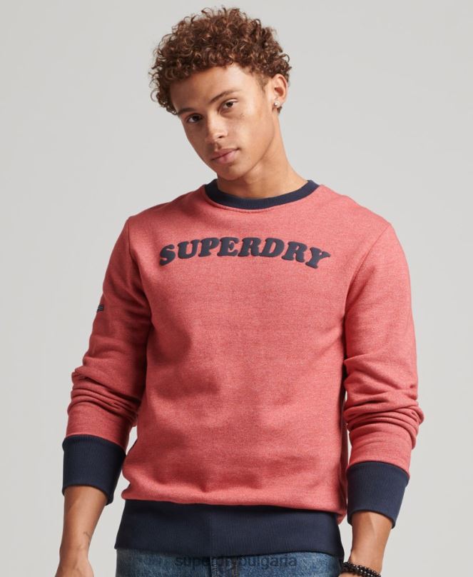 Superdry облекло N00H5224 червен мъже реколта cooper класически суичър crew