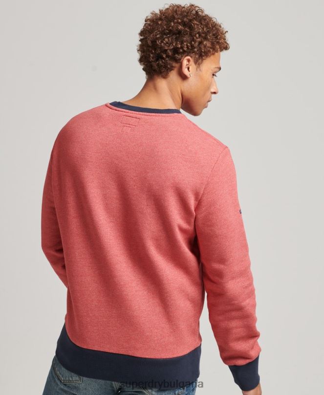 Superdry облекло N00H5224 червен мъже реколта cooper класически суичър crew