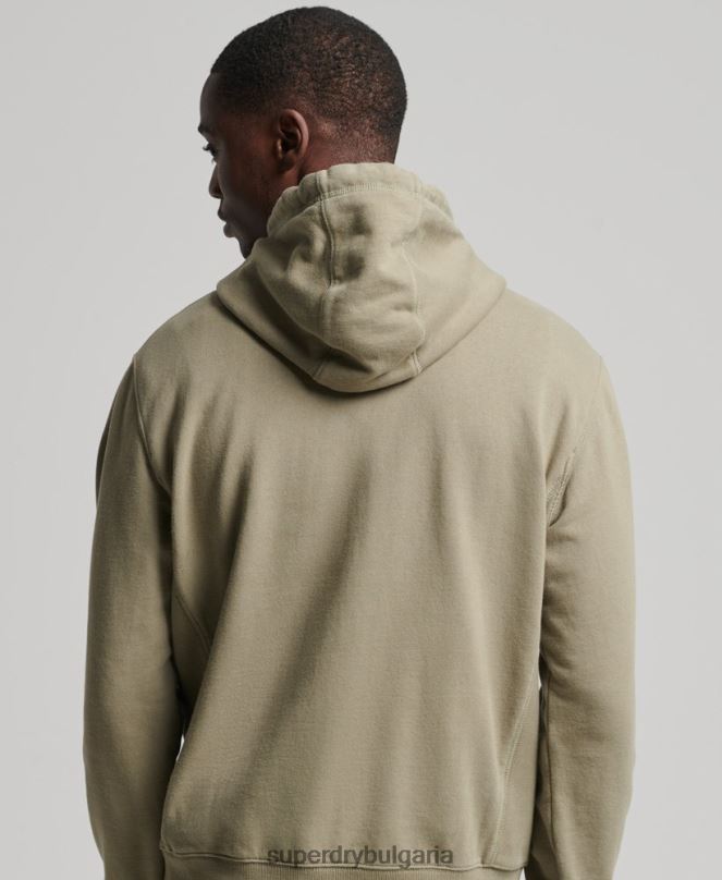 Superdry облекло N00H5228 каки мъже суичър с качулка