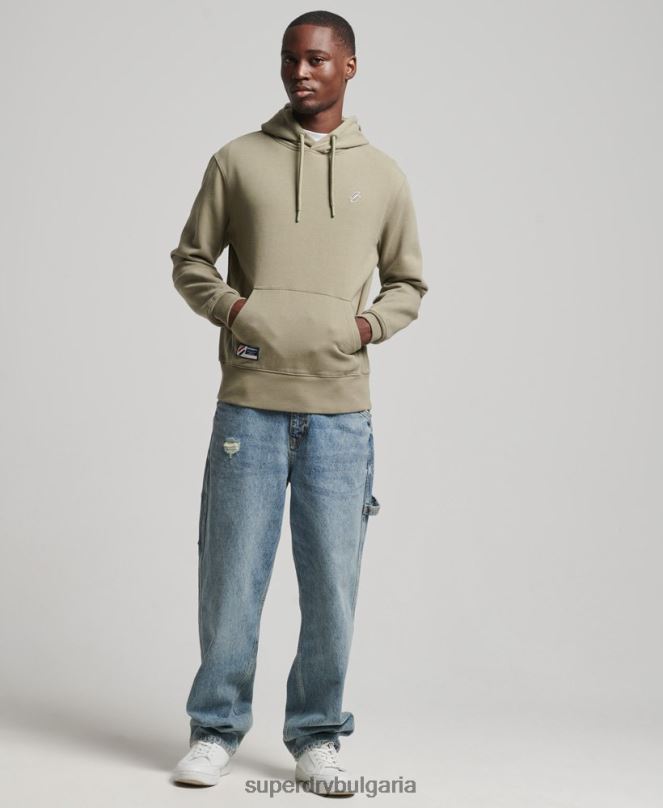 Superdry облекло N00H5228 каки мъже суичър с качулка