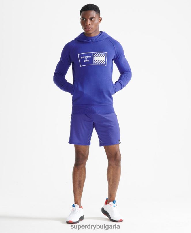 Superdry облекло N00H5230 син мъже суичър с влакче