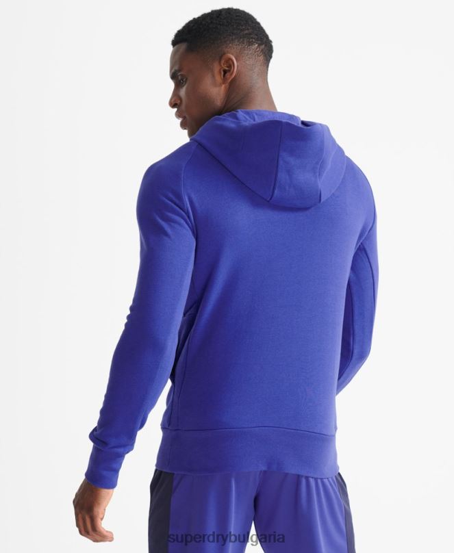 Superdry облекло N00H5230 син мъже суичър с влакче