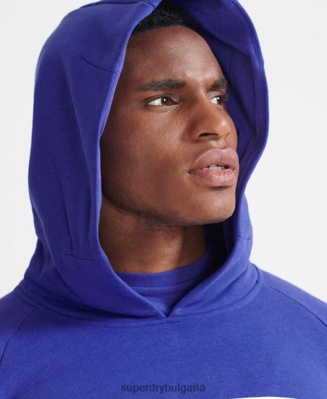 Superdry облекло N00H5230 син мъже суичър с влакче