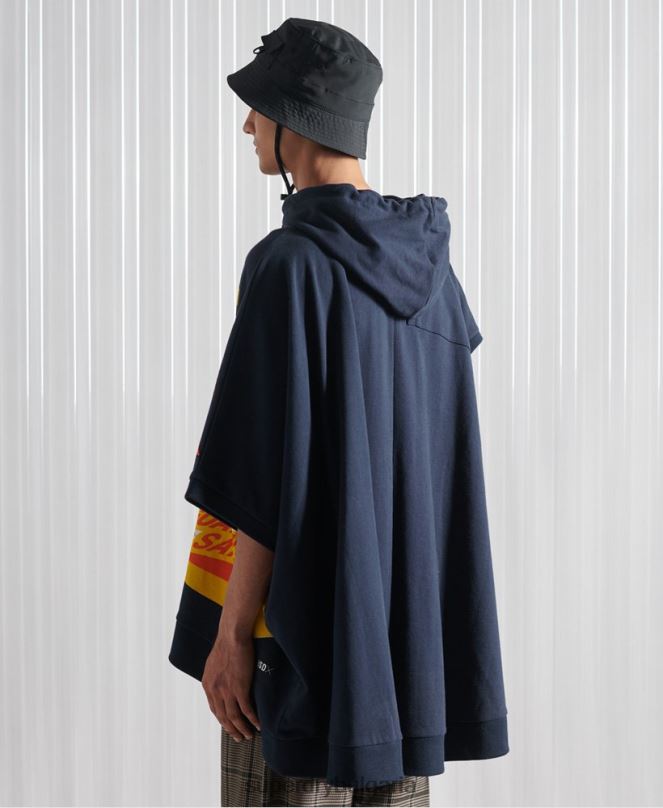Superdry облекло N00H5233 военноморски флот мъже ограничено издание sdx rex fit hoodie