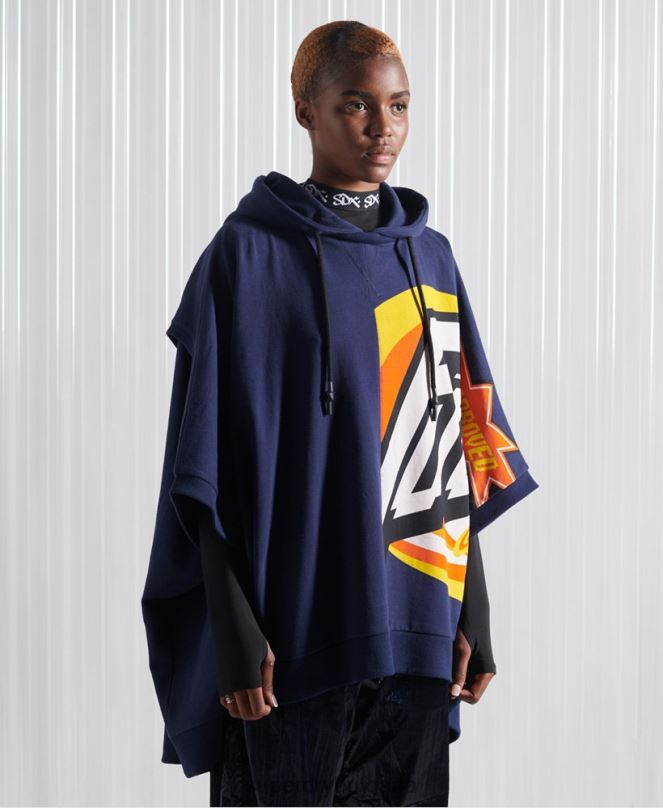 Superdry облекло N00H5233 военноморски флот мъже ограничено издание sdx rex fit hoodie