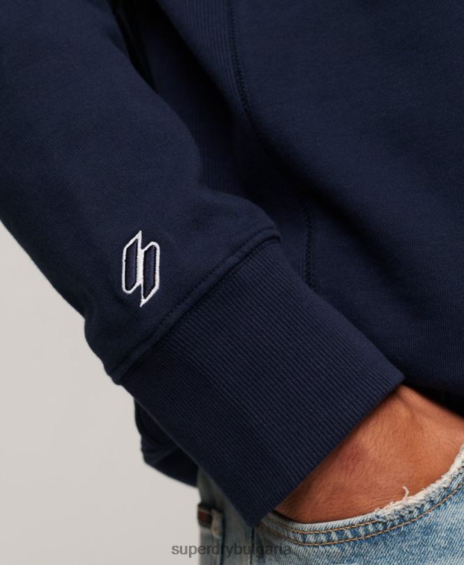 Superdry облекло N00H530 военноморски флот мъже код атлетичен клубен суитшърт