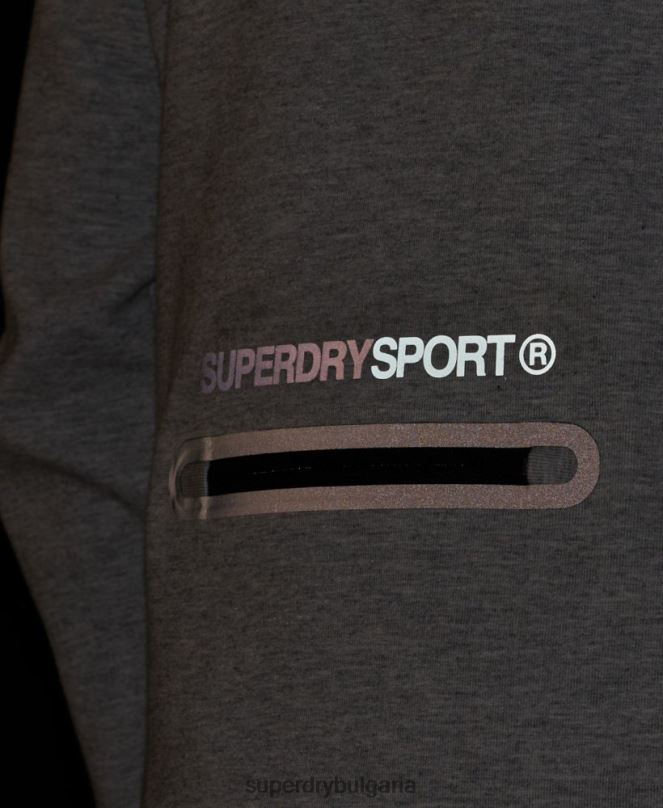 Superdry облекло N00H536 сиво мъже суичър gymtech