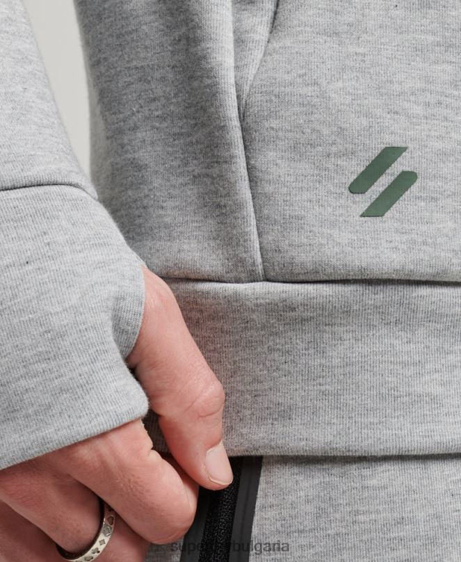 Superdry облекло N00H536 сиво мъже суичър gymtech