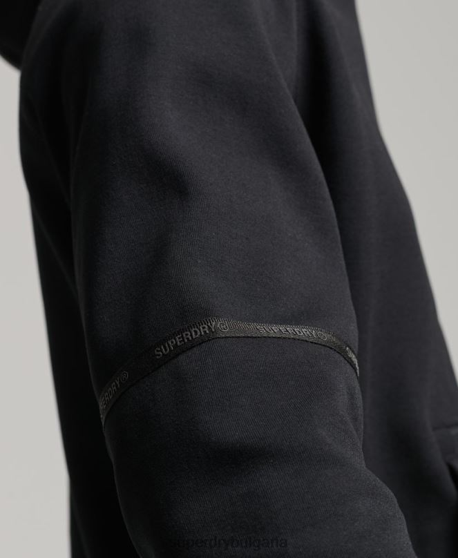 Superdry облекло N00H597 черен мъже технологична качулка