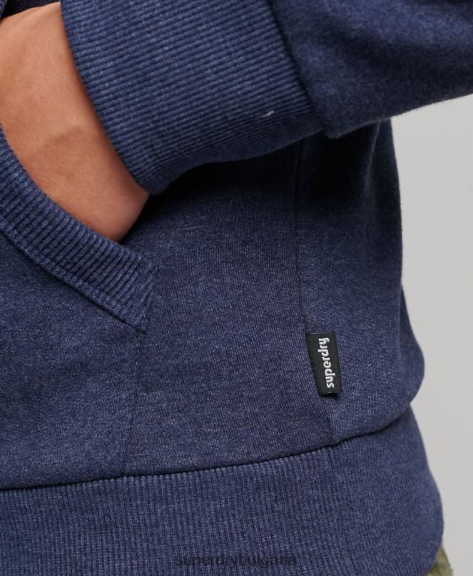 Superdry облекло N00H599 военноморски флот мъже ретро купър класическа качулка