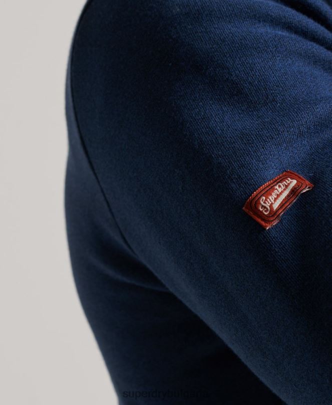 Superdry облекло N00H629 син мъже класическа качулка с ретро лого