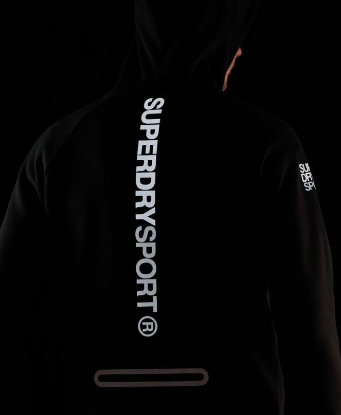 Superdry облекло N00H683 черен мъже суичър gymtech