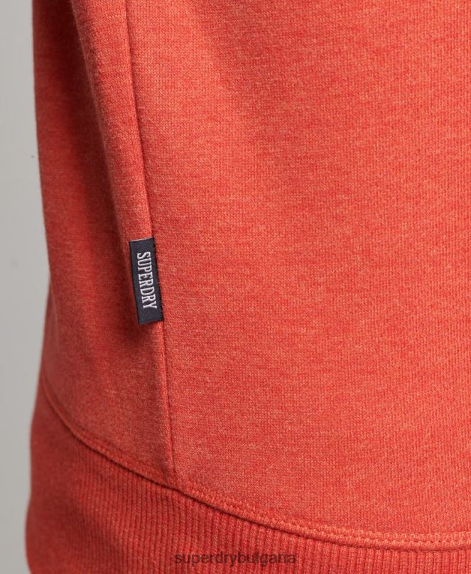 Superdry облекло N00H700 оранжево мъже суитшърт на бейзболния екип