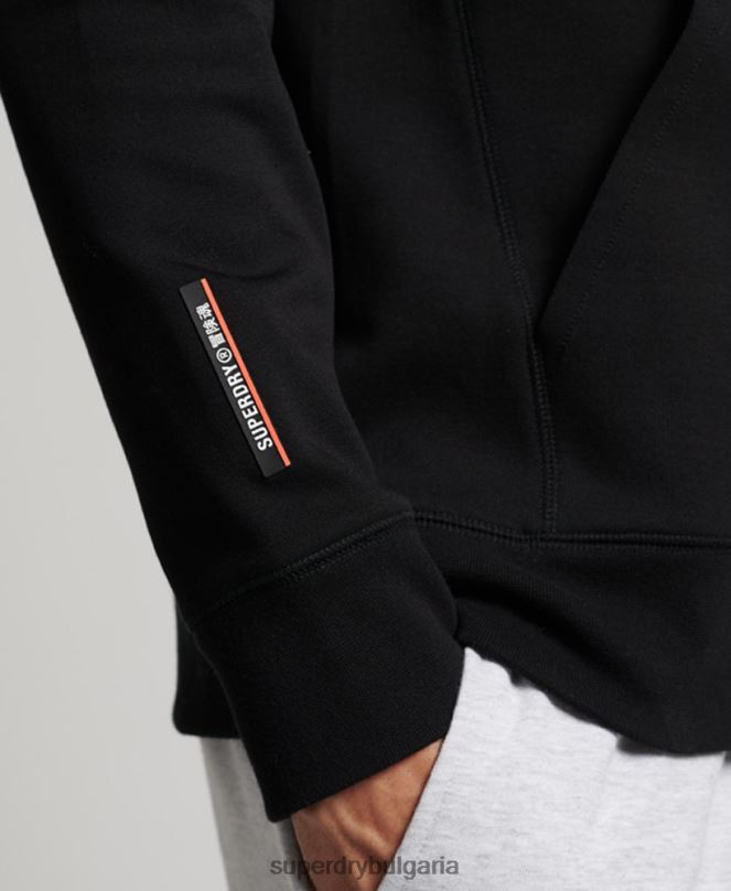 Superdry облекло N00H711 черен мъже технологична качулка