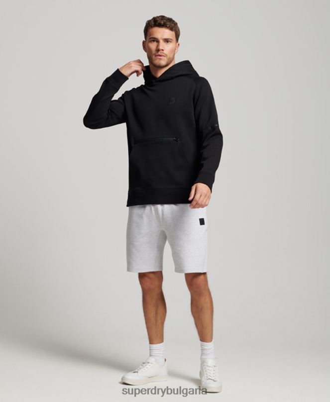 Superdry облекло N00H711 черен мъже технологична качулка