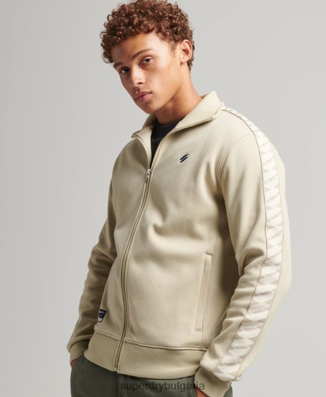 Superdry облекло N00H718 бежово мъже горна част на лентата