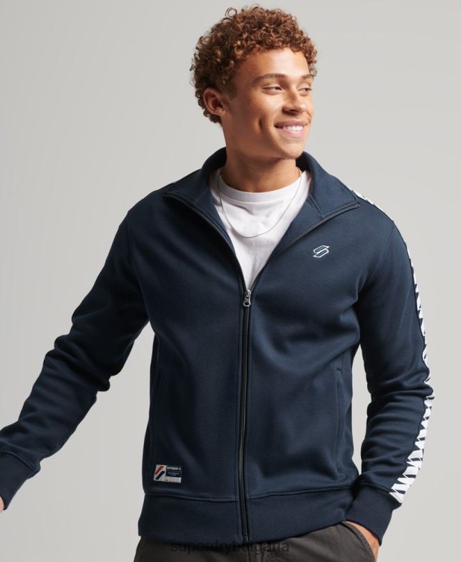 Superdry облекло N00H733 военноморски флот мъже горна част на лентата