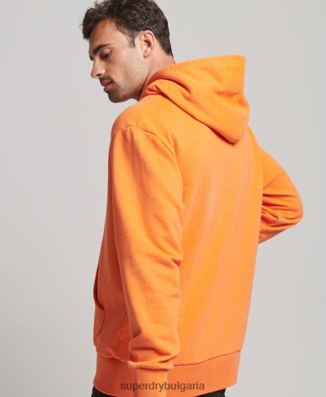 Superdry облекло N00H747 оранжево мъже рециклирана градска качулка