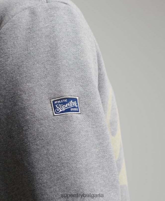 Superdry облекло N00H782 тъмно сив мъже суитшърт Collegiate crew