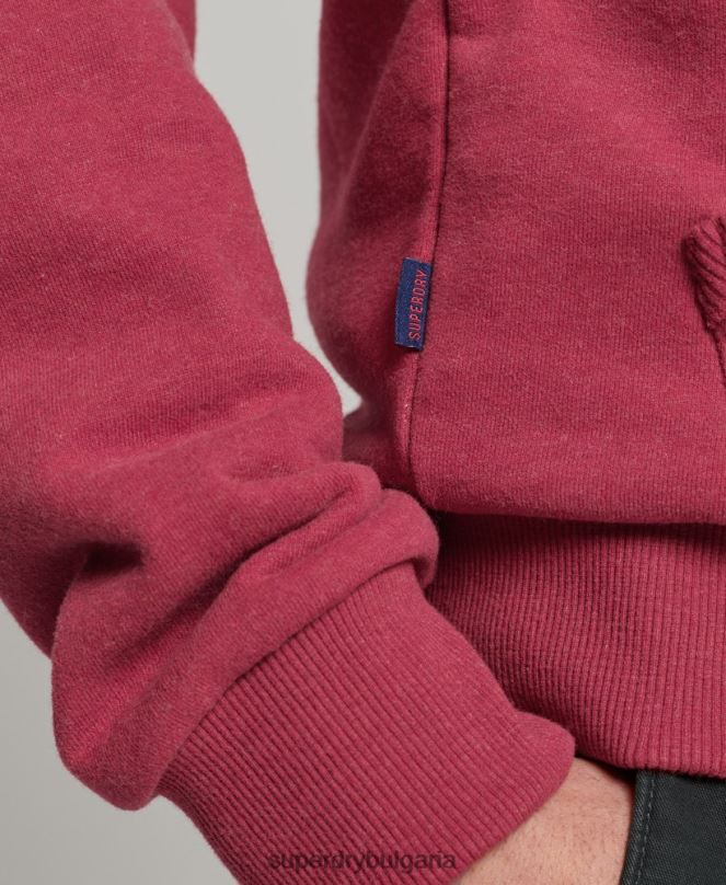 Superdry облекло N00H826 червен мъже класическа качулка с ретро лого