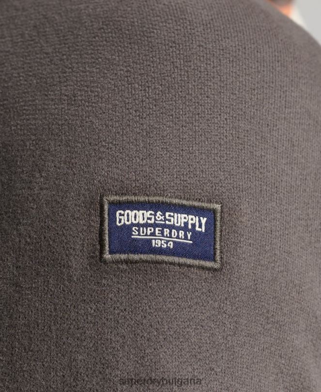 Superdry облекло N00H832 оранжево мъже ретро лого американска класика raglan hoodie