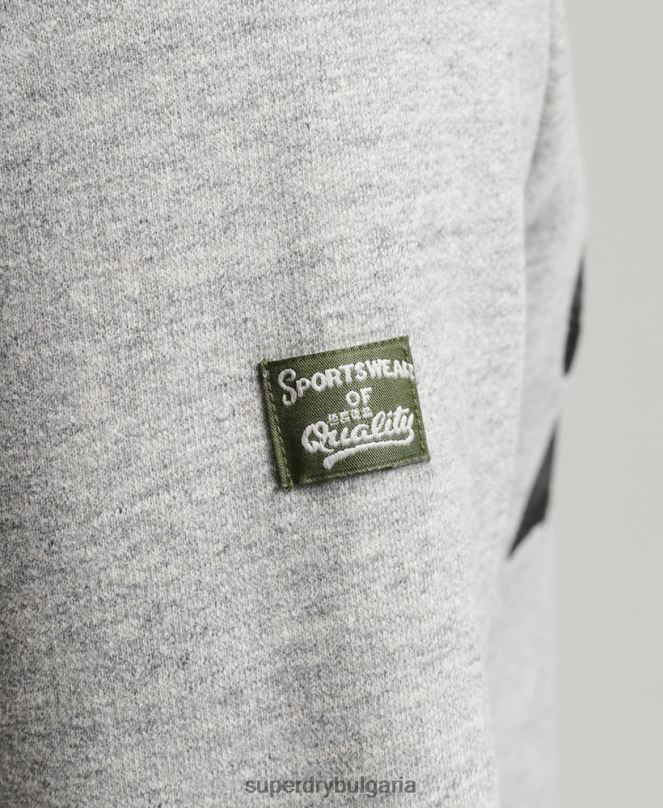 Superdry облекло N00H858 сиво мъже колаж с винтидж лого