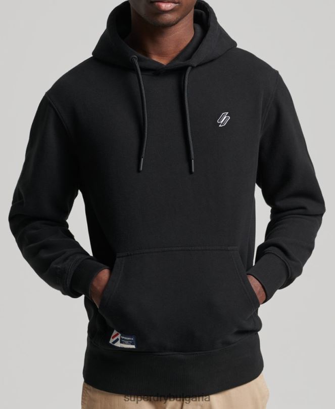 Superdry облекло N00H861 черен мъже суичър с качулка