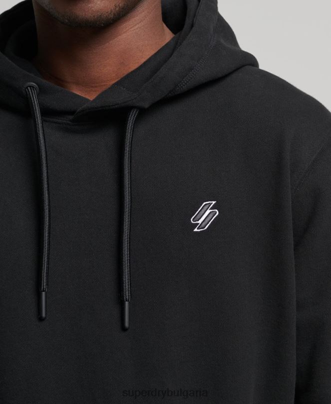 Superdry облекло N00H861 черен мъже суичър с качулка
