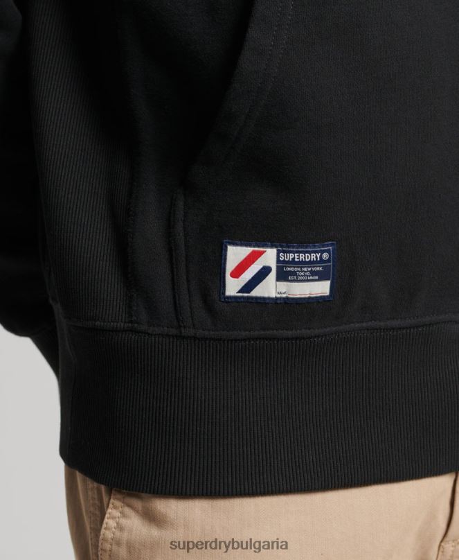 Superdry облекло N00H861 черен мъже суичър с качулка