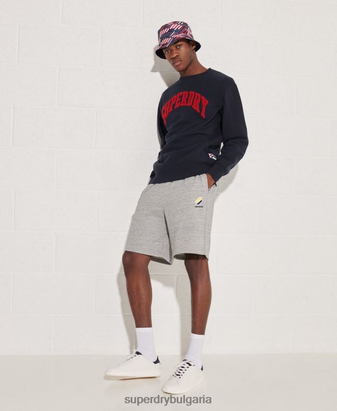 Superdry облекло N00H871 военноморски флот мъже спортен суитшърт true varsity crew
