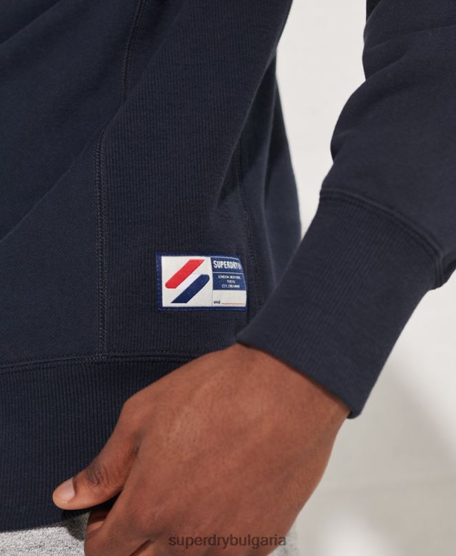 Superdry облекло N00H871 военноморски флот мъже спортен суитшърт true varsity crew