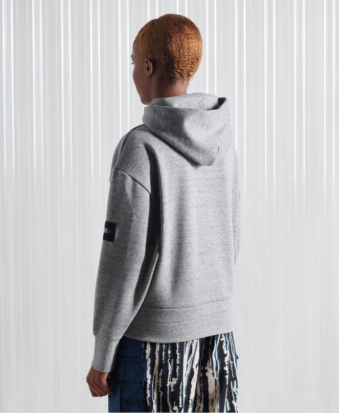 Superdry облекло N00H874 сиво мъже ограничено издание sdx кутия падаща качулка