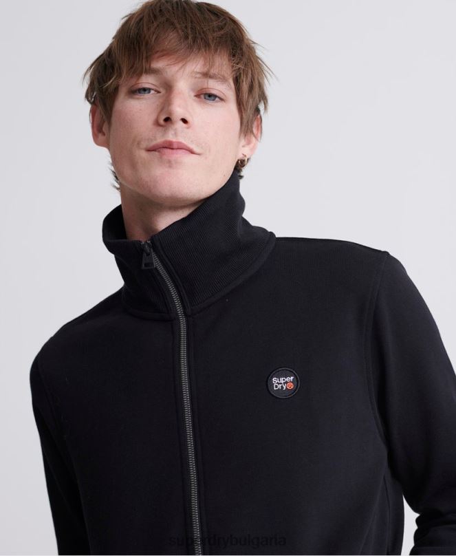 Superdry облекло N00H876 черен мъже колективна loopback писта отгоре