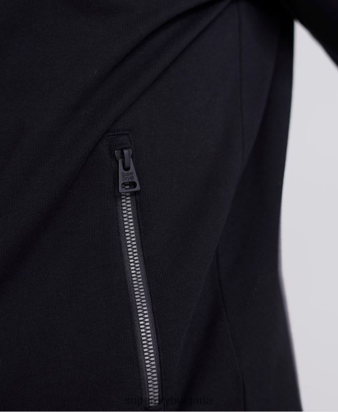 Superdry облекло N00H876 черен мъже колективна loopback писта отгоре